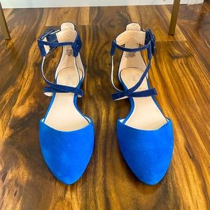 Nine West blue flats